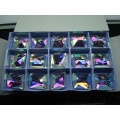 Multicoloured Elliptic Crystal Sew on Stone (DZ-3070)